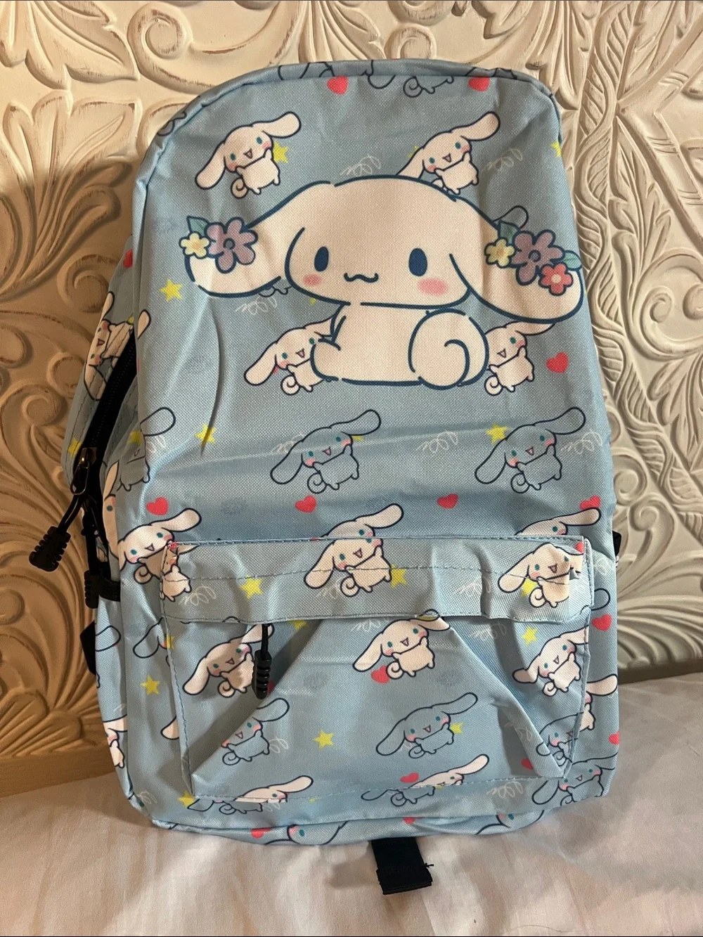 New Sanrio Cinnamoroll Light Blue Character Print Small Backpack